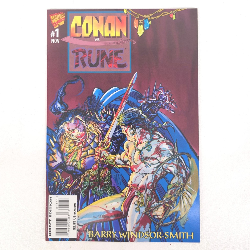Conan vs Rune 1 Barry Windsor-Smith 1995 Marvel Ultraverse Direct Edition